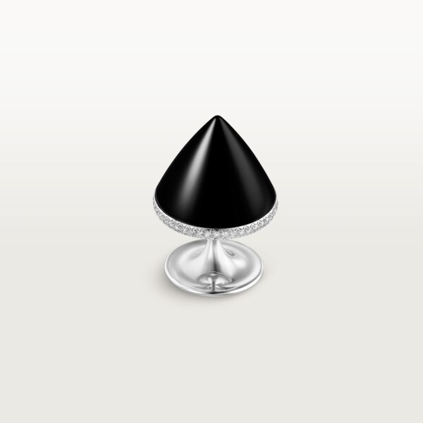 Clash [Un]limited Ring White gold, onyx, diamonds